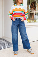 Barrel Jean Twist - Dark Wash JUST BLACK DENIM