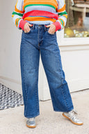 Barrel Jean Twist - Dark Wash JUST BLACK DENIM