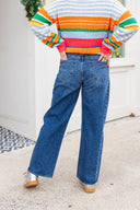 Barrel Jean Twist - Dark Wash JUST BLACK DENIM