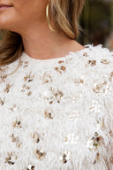 Glitterfrost Fuzzy Top THML