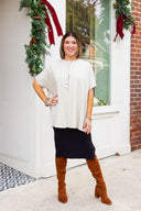 Soft  Haven Oatmeal Sweater PINCH