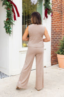 Oat + Ease Vest & Pant Set Sadie & Sage