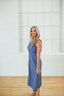 The V-Neck Vintage Midi Dress