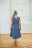 The V-Neck Vintage Midi Dress