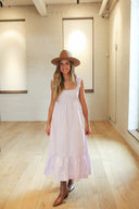 Ruffle & Bow Delight Maxi Dress