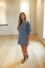 Ready for Fall Bow Back Denim Dress