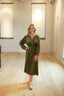 Evergreen Corduroy Maxi Dress