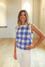 Checkerboard Sleeveless Sweater