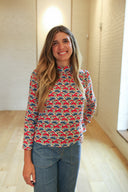 Modern Floral Blouse