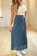 Crinkled Maxi Skirt