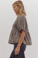Leopard Vibes top