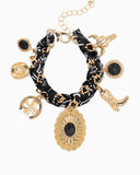 Paisley Scarf Western Charm Bracelet