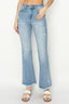 Light Wash Vintage Frayed Hem Bootcut Jeans