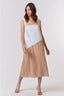Scalloped Colorblock Midi Dress