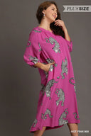 Fuchsia Wildcat Maxi - Plus Size