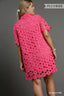 Pink Petals Collared Dress