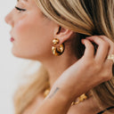 Caroline Reversible Hoop Earrings - WATERPROOF Pretty Simple