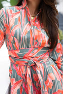Banana Leaf Arden Mini Dress | Green