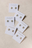 Crystal Pearl Oval Stud Earrings St Armands Designs of Sarasota