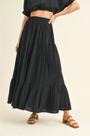 Black Concert Maxi Skirt