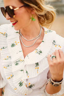 Blanche Midi Dress | White Daisy