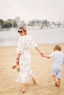 Blanche Midi Dress | White Daisy