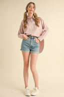 Blush Breeze Button Down