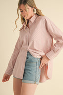 Blush Breeze Button Down