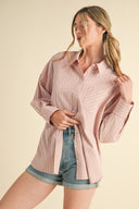 Blush Breeze Button Down