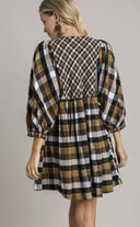 Plaid Flannel Babydoll Dress