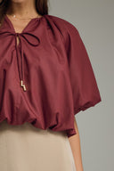 Cabernet Bubble Blouse Entro