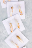 Latte Chunky Lucite Statement Hoop Earrings St Armands Designs of Sarasota