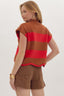 Cabin Cutie Stripe Sweater - Camel