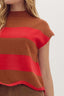 Cabin Cutie Stripe Sweater - Camel