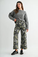 Off Duty Camo Wide Leg Jeans MICA Denim