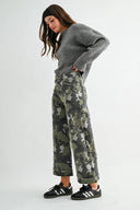 Off Duty Camo Wide Leg Jeans MICA Denim