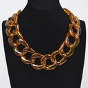 Acrylic Tortoise Chain Necklace 3AM BY H&D ACCESSORIES