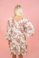 Chocolate Toile Mini Dress