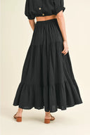 Concert Maxi Skirt | Black