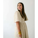 Cream Dream Faux Leather Maxi Dress