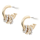 Little Luxe Crystal Cluster Hoop Earrings Joia