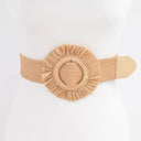Faux Straw Elastic Belt 3AM BY H&D ACCESSORIES