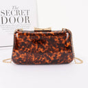 Enamel Faux Leather Party Clutch 3AM BY H&D ACCESSORIES
