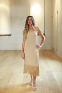 Fringe Hem Dress