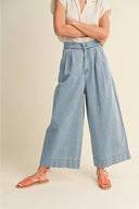 Denim Palazzo Pants