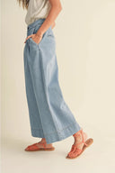 Denim Palazzo Pants