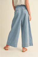 Denim Palazzo Pants