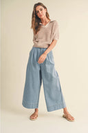 Denim Palazzo Pants