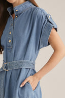 The All Dae Denim Midi Dress Entro