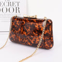 Enamel Faux Leather Party Clutch 3AM BY H&D ACCESSORIES